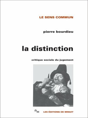 cover image of La Distinction